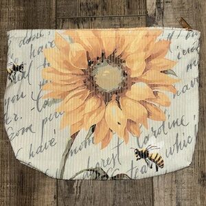 Sunflower makeup bag